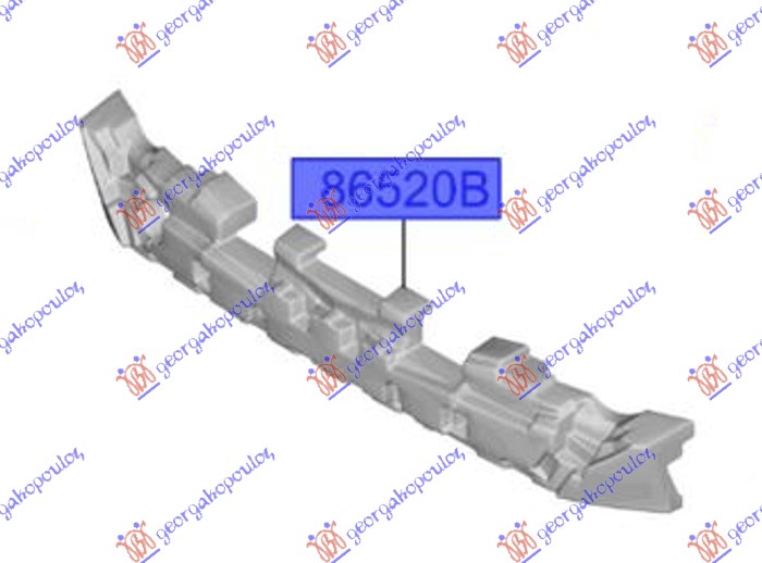 APSORBER PREDNJEG BRANIKA (ORIGINALNI) HYUNDAI i10 III 2019-2023 (AC3/AI3)