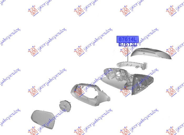 MIGAVAC U RETROVIZORU (ORIGINALNI) HYUNDAI i10 III 2023- (AC3/AI3)