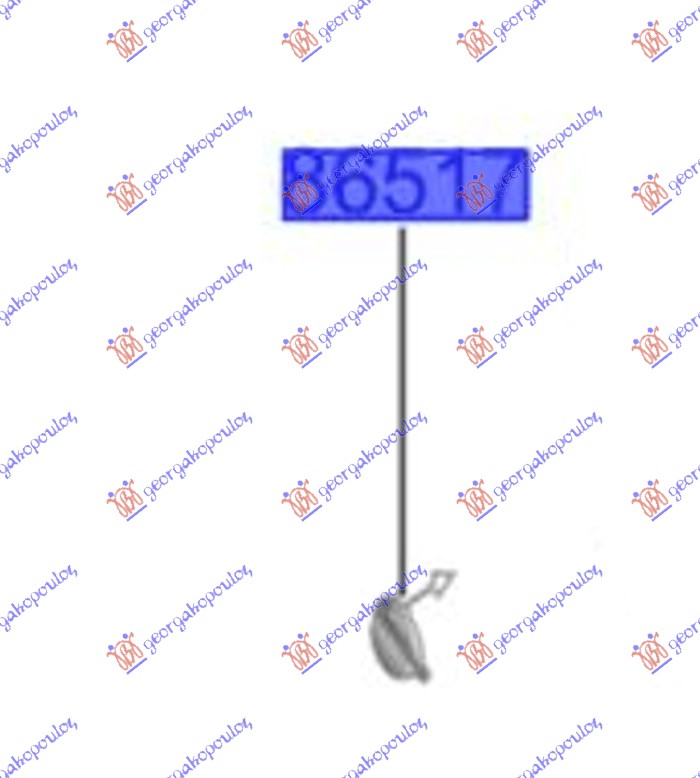 POKLOPAC KUKE PREDNJEG BRANIKA (ORIGINALNI) HYUNDAI i10 III 2019-2023 (AC3/AI3)