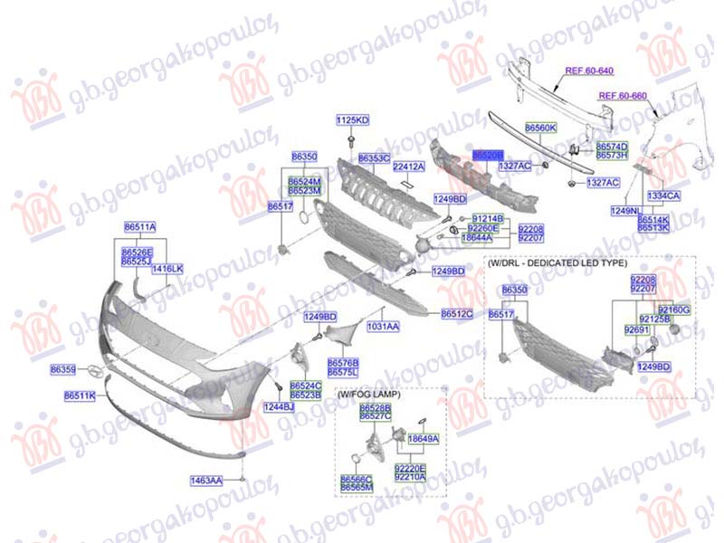 APSORBER PREDNJEG BRANIKA (ORIGINALNI) HYUNDAI i10 III 2023- (AC3/AI3)