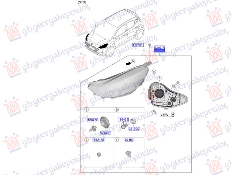 FAR ELEKTRICNI (ORIGINALNI) HYUNDAI i10 III 2023- (AC3/AI3)
