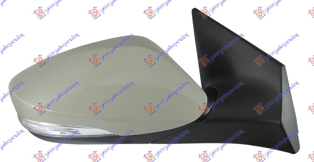RETROVIZOR ELEKTRICNI SA GREJACEM (MIGAVAC) (KONVEKSNO STAKLO) HYUNDAI ELANTRA 2011-2013 (MD/UD)