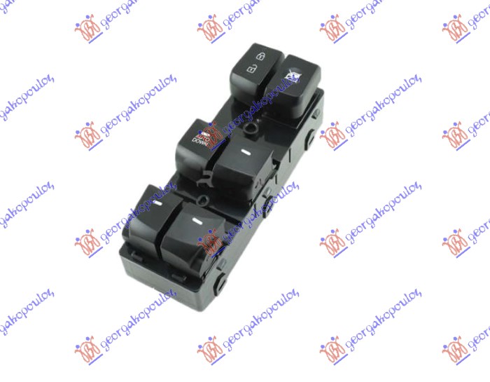PREKIDAC U PREDNJIM VRATIMA (4 TASTERA) (AUTO DOWN) (16 PIN) HYUNDAI ELANTRA 2011-2013 (MD/UD)