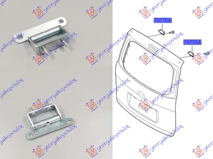 SARKA GEPEK VRATA (L=D) HYUNDAI H1 STAREX 2007-2018 (A1)
