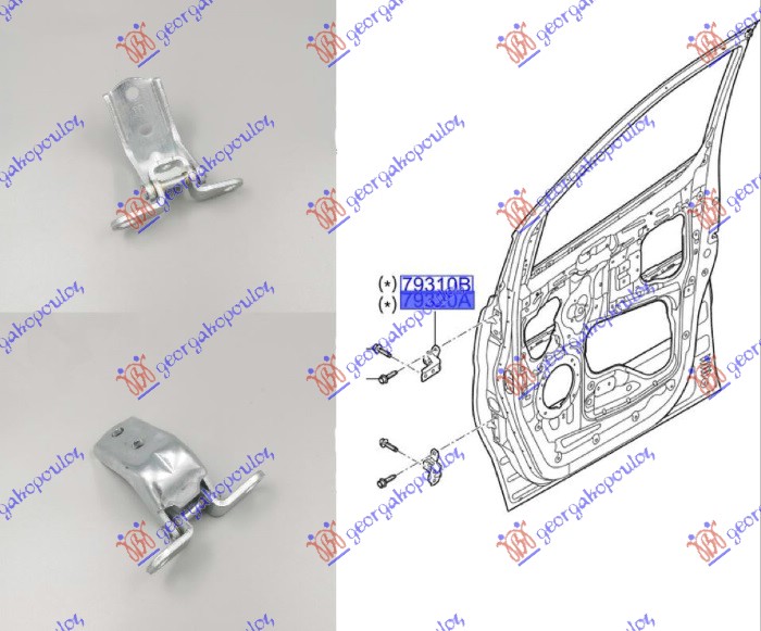 SARKA PREDNJIH VRATA GORNJA HYUNDAI H1 STAREX 2007-2018 (A1)