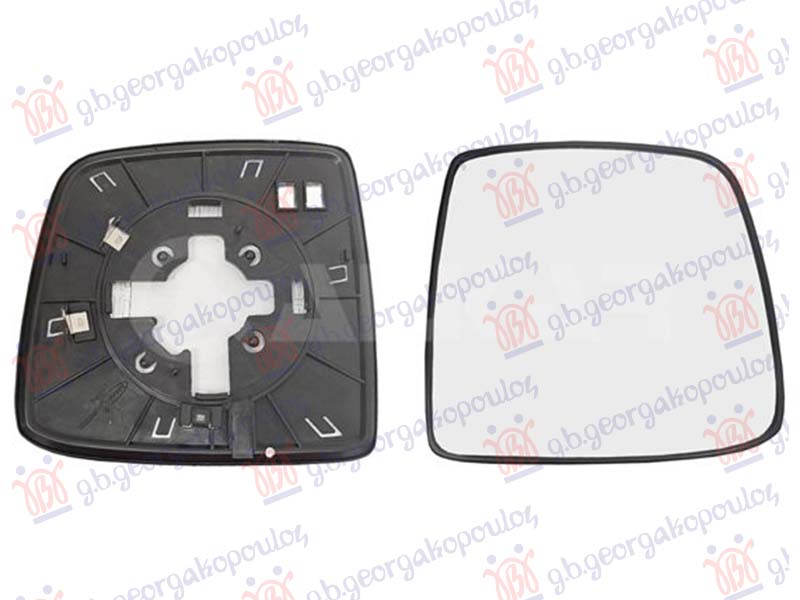 STAKLO RETROVIZORA SA GREJACEM (MRTAV UGAO) (KONVEKSNO) HYUNDAI H1 STAREX 2007-2018 (A1)