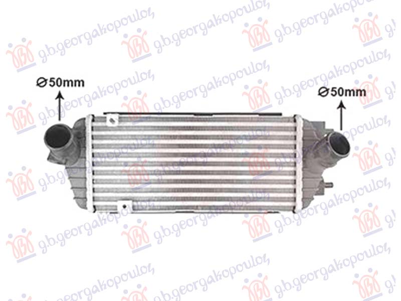 HLADNJAK INTERKULERA 1.7 BENZIN (350x165) HYUNDAI i40 2011- (VF)