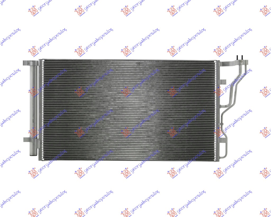 HLADNJAK KLIME 1.6/2.0i 16V (670x378x16) HYUNDAI i40 2011- (VF)