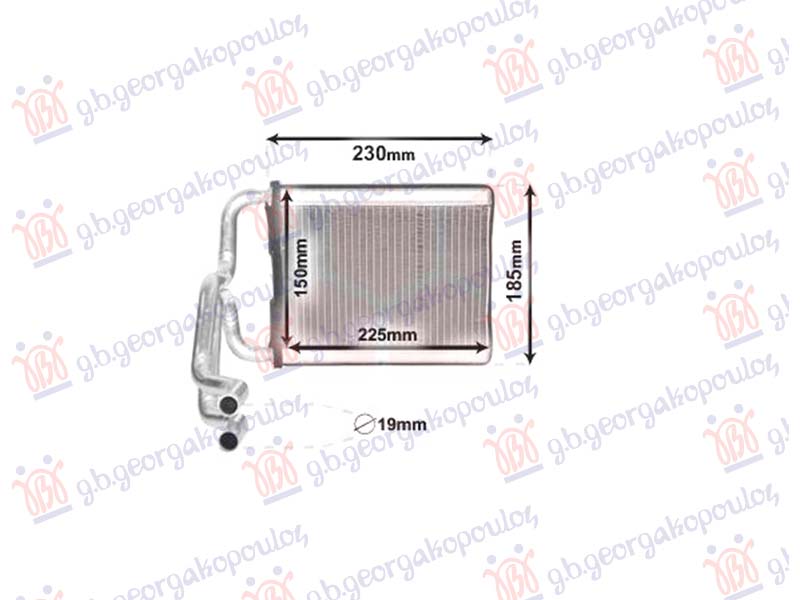 GREJAC KABINE BENZIN/DIZEL (225x150) HYUNDAI i40 2011- (VF)