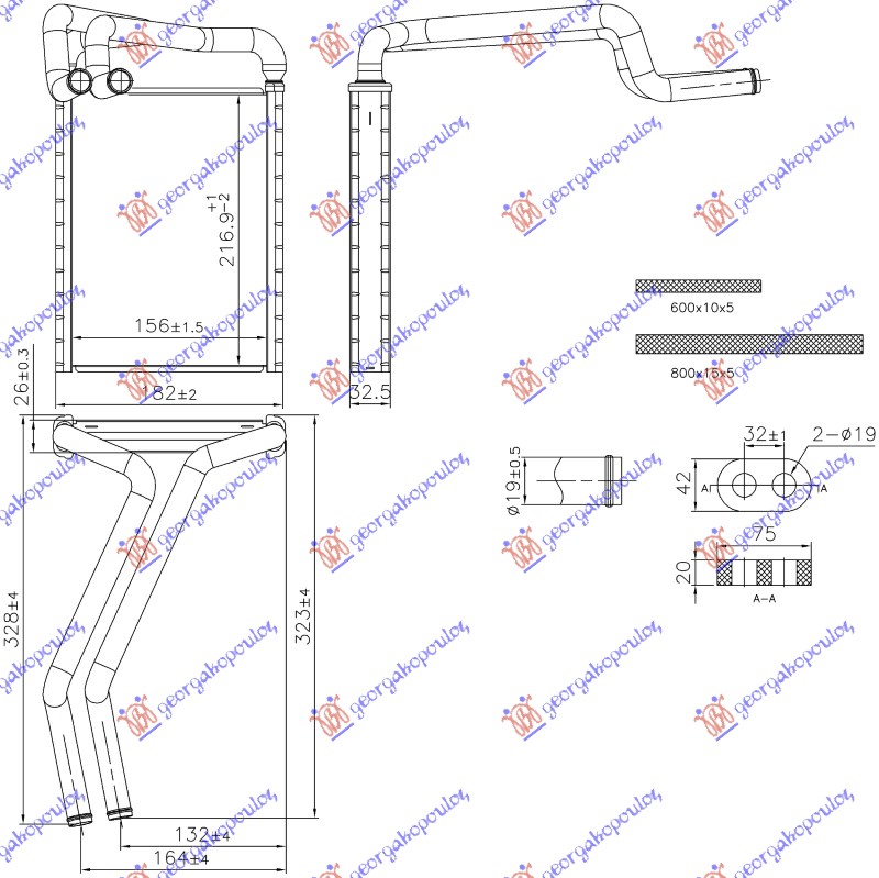 GREJAC KABINE (+/-AC) (156x217) HYUNDAI TUCSON II 2015-2018 (TL/TLE)