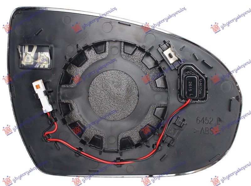 STAKLO RETROVIZORA SA GREJACEM (MRTAV UGAO) (KONVEKSNO STAKLO) HYUNDAI TUCSON II 2015-2018 (TL/TLE)