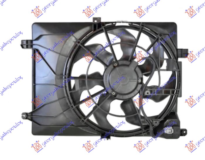 VENTILATOR KOMPLET HYUNDAI TUCSON III 2020-2024 (2.0 CRDI DIZEL) (466mm) (3 PIN) (KOREJA) (NX4E/NX4A)
