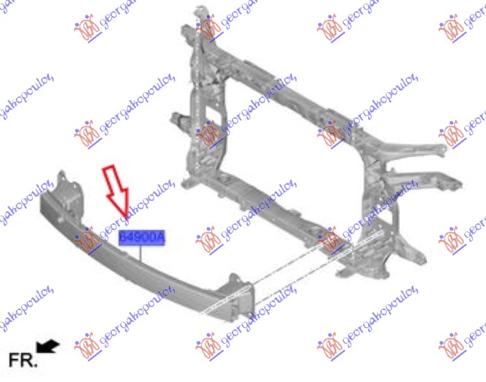 SINA PREDNJEG BRANIKA HYUNDAI TUCSON III 2020-2024 (NX4E/NX4A)