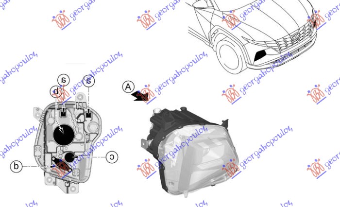 FAR (O) HYUNDAI TUCSON III 2020-2024 (NX4E/NX4A)