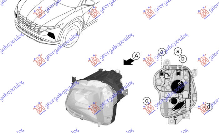 FAR (O) HYUNDAI TUCSON III 2020-2024 (NX4E/NX4A)
