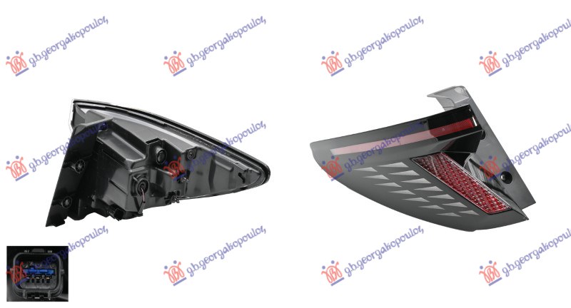 STOP LAMPA SPOLJASNJA CELA LED (EXPORT TIP RUSIJA) HYUNDAI TUCSON III 2020-2024 (NX4E/NX4A)