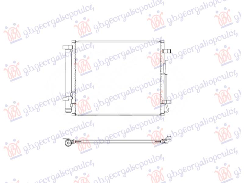 HLADNJAK KLIME 1.6 BENZIN/HIBRID (466x395) HYUNDAI TUCSON III 2020-2024 (NX4E/NX4A)