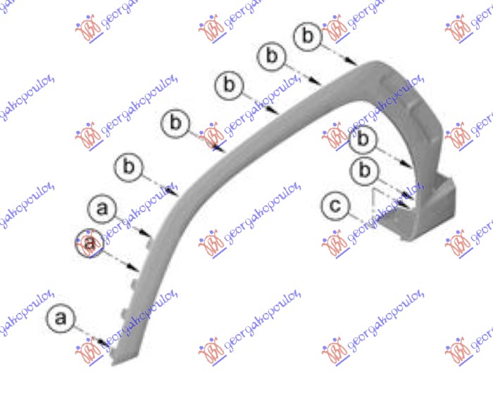 RUB PLASTICNI PREDNJEG BLATOBRANA (ORIGINALNI) HYUNDAI TUCSON III 2024- (NX4E/NX4A)