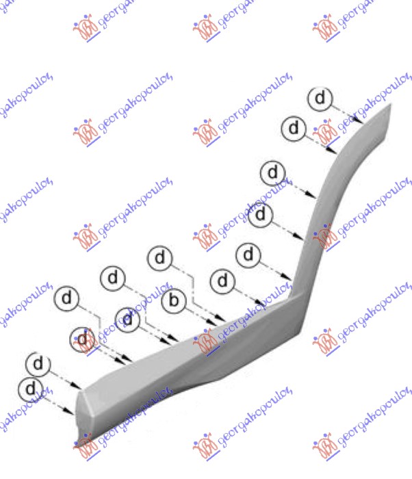 LAJSNA ZADNJIH VRATA (ORIGINALNI) HYUNDAI TUCSON III 2020-2024 (NX4E/NX4A)