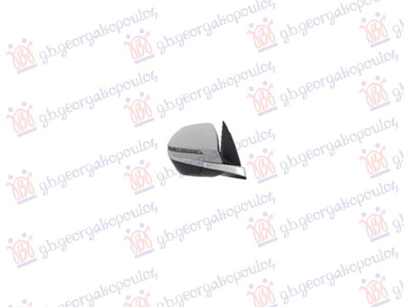 RETROVIZOR ELEKTRICNI PM (ELEKTRO-SKLOPIV) (HROM LAJSNA) (MIGAVAC) (MRTAV UGAO) (10 PIN) (KONVEKSNO STAKLO) HYUNDAI TUCSON III 2020-2024 (NX4E/NX4A)