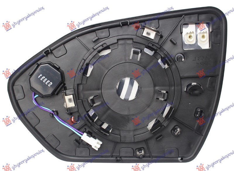 STAKLO RETROVIZORA SA GREJACEM (MRTAV UGAO) (KONVEKSNO STAKLO) HYUNDAI TUCSON III 2020-2024 (NX4E/NX4A)