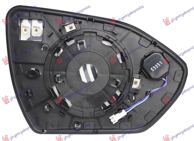 STAKLO RETROVIZORA SA GREJACEM (MRTAV UGAO) (KONVEKSNO STAKLO) HYUNDAI TUCSON III 2020-2024 (NX4E/NX4A)