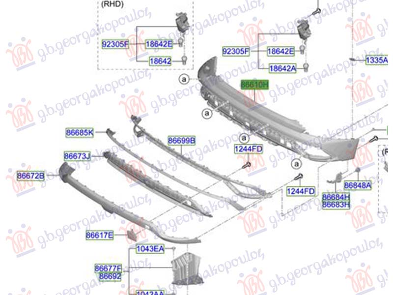 ZADNJI BRANIK HYUNDAI TUCSON III od 2024 (ORIGINALNI) (NX4E/NX4A)