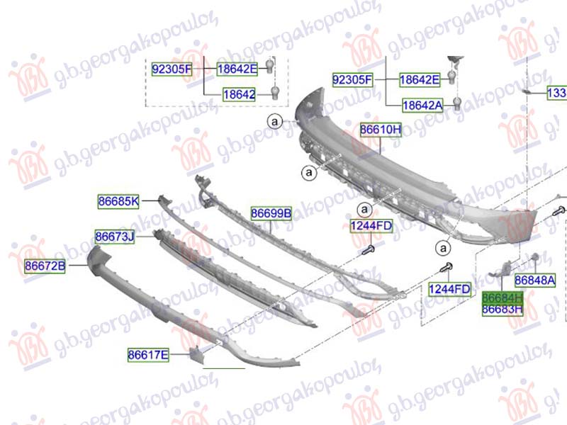 NOSAC ZADNJEG BRANIKA BOCNI (ORIGINALNI) HYUNDAI TUCSON III 2024- (NX4E/NX4A)