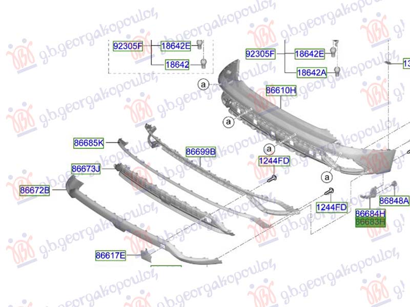 NOSAC ZADNJEG BRANIKA BOCNI (ORIGINALNI) HYUNDAI TUCSON III 2024- (NX4E/NX4A)