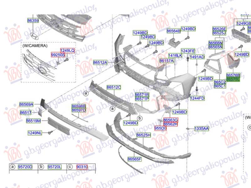 USMERIVAC VAZDUHA PREDNJEG BRANIKA UNUTRANJI (ORIGINALNI) HYUNDAI TUCSON III 2024- (NX4E/NX4A)
