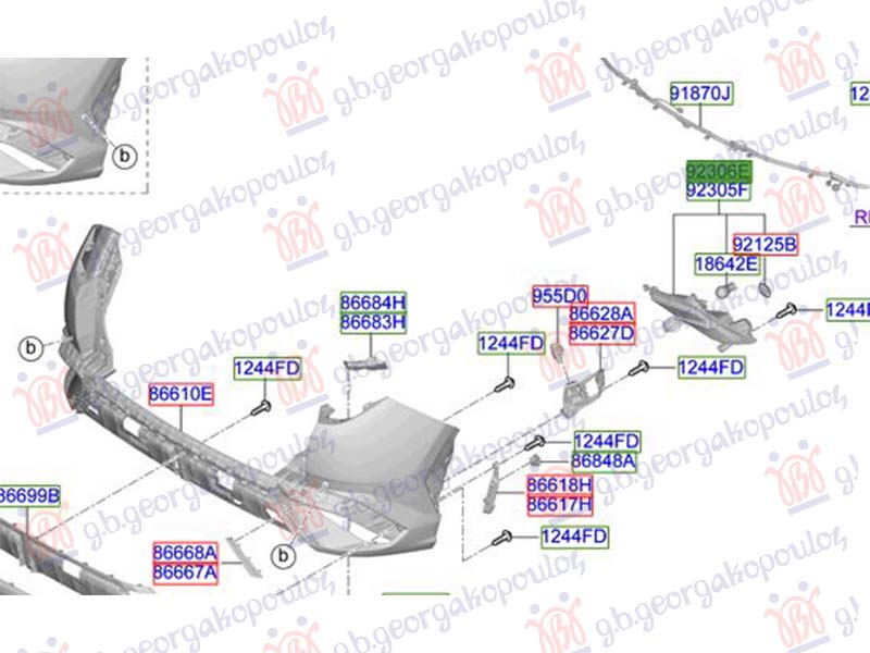 ZADNJA MAGLENKA HYUNDAI TUCSON III od 2024 (ORIGINALNI) (NX4E/NX4A)