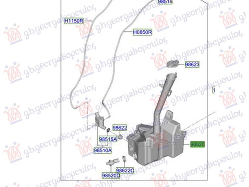 POSUDA ZA TECNOST BRISACA (ORIGINALNI) HYUNDAI TUCSON III 2024- (NX4E/NX4A)
