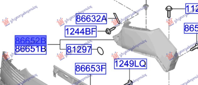 KRAJ ZADNJEG BRANIKA PM (PDC SENZOR) -2024 (ORIGINALNI) HYUNDAI IONIQ 5 2021- (NE)