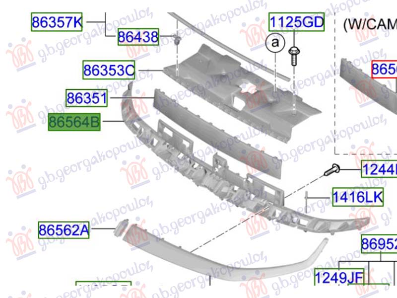 SINA PREDNJEG BRANIKA PLASTICNA 24- (ORIGINALNI) HYUNDAI IONIQ 5 2021- (NE)
