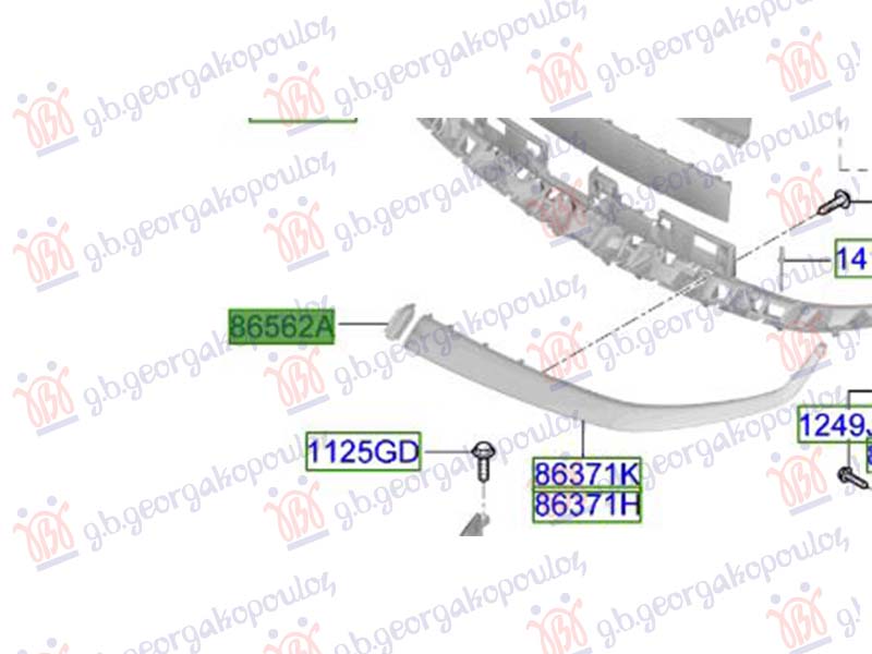 LAJSNA PVC MASKE SREDNJA 24- (ORIGINALNI) HYUNDAI IONIQ 5 2021- (NE)
