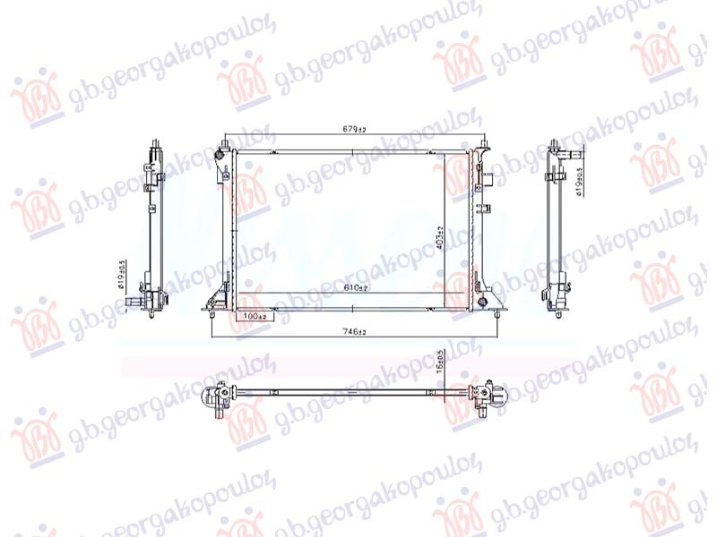 HLADNJAK MOTORA (610x403) HYUNDAI IONIQ 6 2023- (CE)