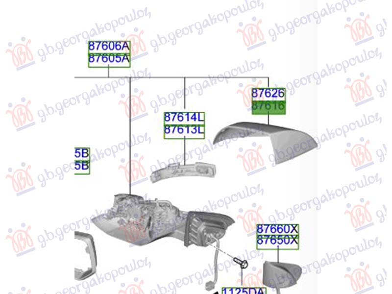 POKLOPAC RETROVIZORA HYUNDAI IONIQ 5 2021- (NE)