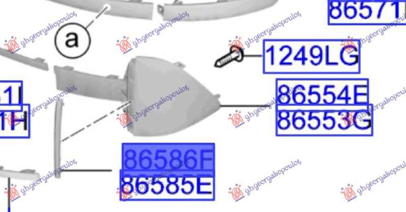 LAJSNA PREDNJEG BRANIKA DONJA BOCNA HYUNDAI IONIQ 6 2023- (CE)