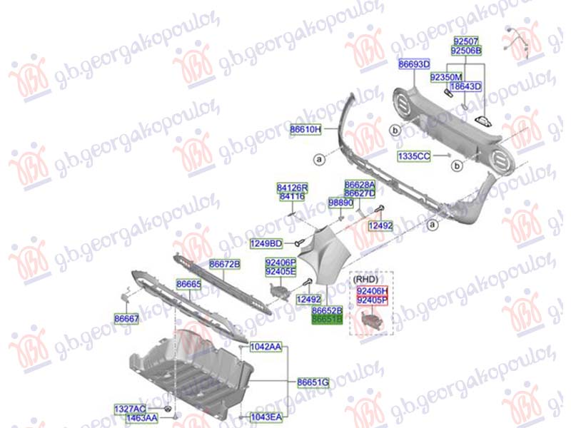 KRAJ ZADNJEG BRANIKA (ORIGINALNI) HYUNDAI INSTER 2024- (AX1)