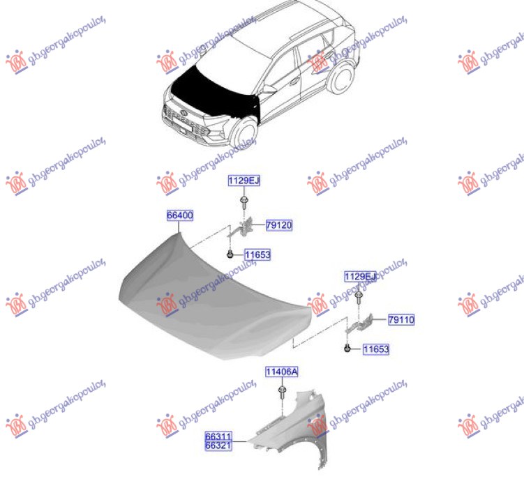 HAUBA HYUNDAI BAYON 2021-2024 (BC3)