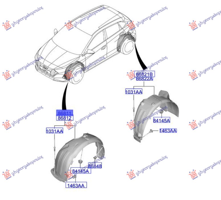 POTKRILO (ORIGINALNI) HYUNDAI BAYON 2021-2024 (BC3)