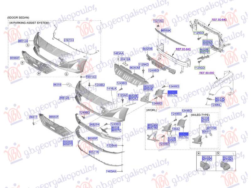 USMERIVAC VAZDUHA PREDNJEG BRANIKA (ORIGINALNI) HYUNDAI BAYON 2024- (BC3)