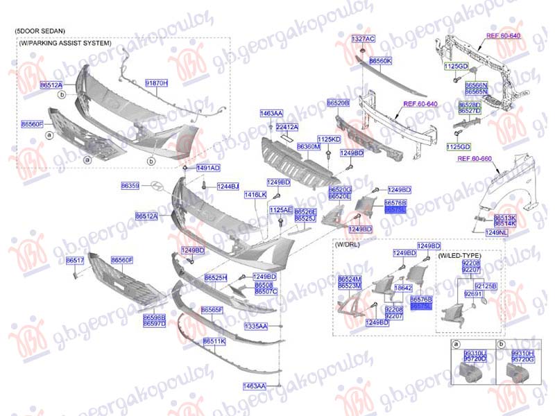 USMERIVAC VAZDUHA PREDNJEG BRANIKA (ORIGINALNI) HYUNDAI BAYON 2024- (BC3)