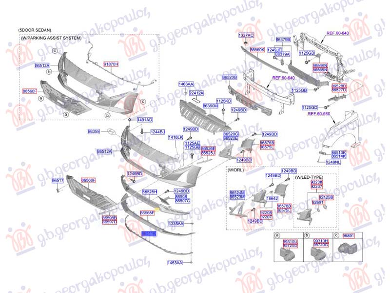 SPOJLER PREDNJEG BRANIKA (ORIGINALNI) HYUNDAI BAYON 2024- (BC3)
