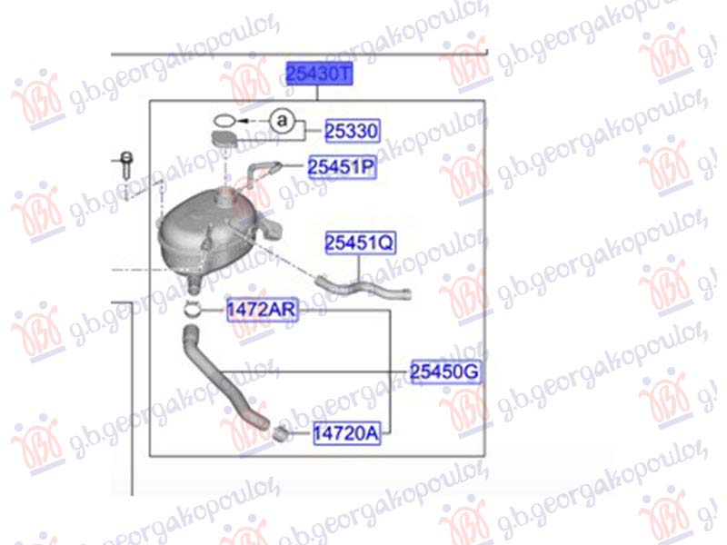 POSUDA ZA ANTIFRIZ (ORIGINALNI) HYUNDAI BAYON 2021-2024 (BC3)