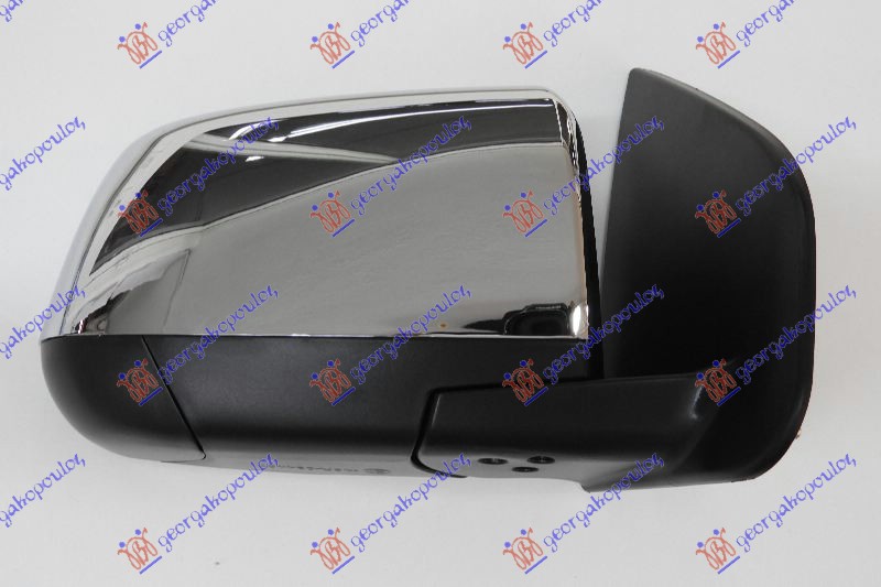 RETROVIZOR ELEKTRICNI HROM (4 PIN) (KONVEKSNO STAKLO) ISUZU P/U D-MAX 2016-2020 (TFR/TFS)