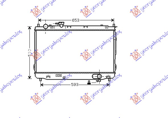 HLADNJAK MOTORA 1.6/1.8i 16V (43x67x26) KIA CARENS 2003-2006 (FC/FJ)