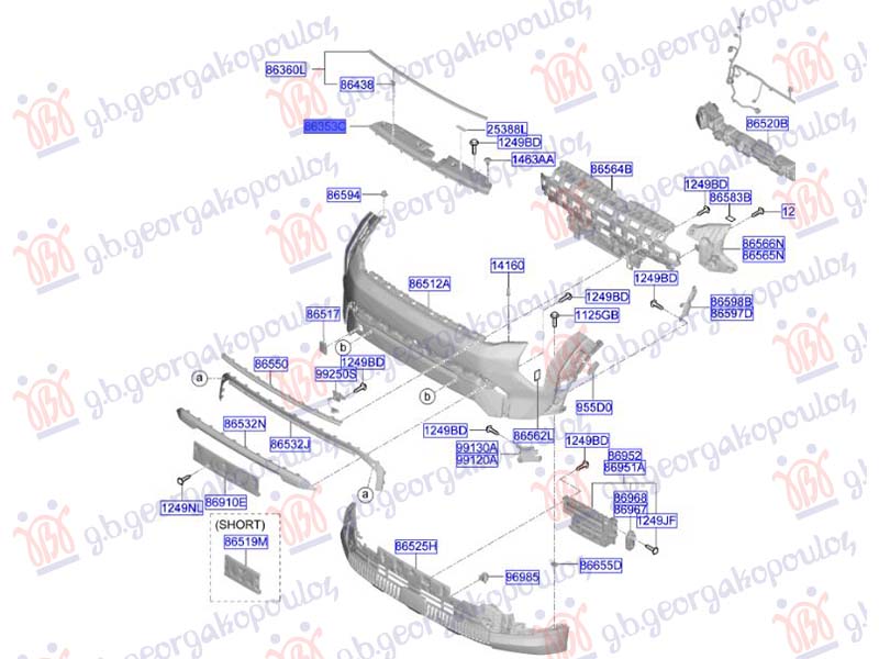 POKLOPAC GORNJEG VEZNOG LIMA PLASTICNI (ORIGINALNI) KIA EV3 2024-