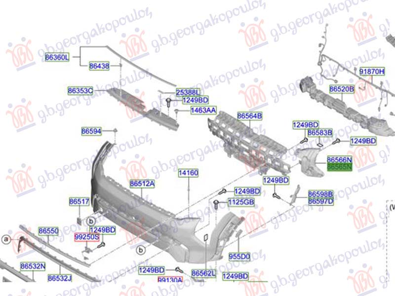 NOSAC PREDNJEG BRANIKA (ORIGINALNI) KIA EV3 2024-