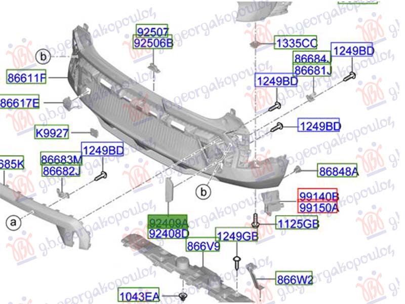 KATADIOPTER U ZADNJEM BRANIKU (ORIGINALNI) KIA EV3 2024-